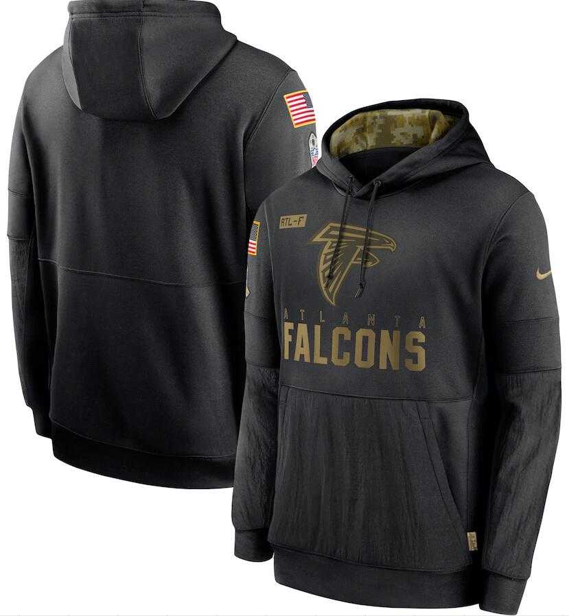 Men's Atlanta Falcons Nike Black 2020 Salute to Service Sideline Performance Pullover Hoodie,We sell and wholesale Men's Atlanta Falcons Nike Black 2020 Salute to Service Sideline Performance Pullover Hoodie on line form chian!
